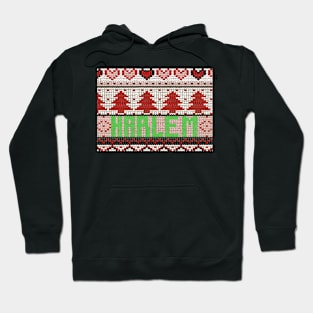 Harlem, ugly Christmas sweater. Hoodie